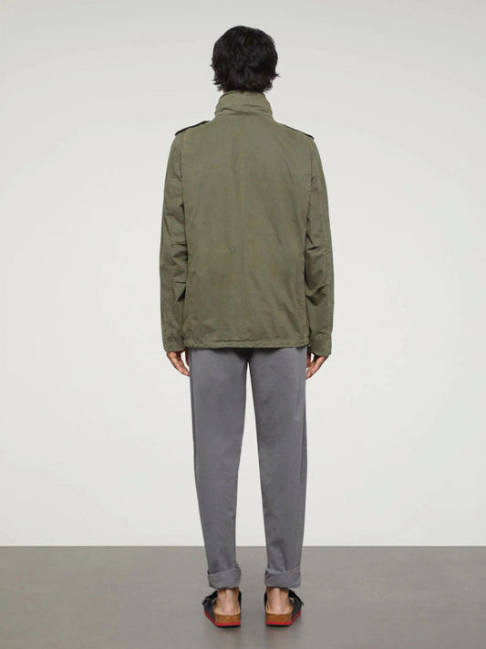 Khaki Aspesi Cotton Canvas Field Jacket