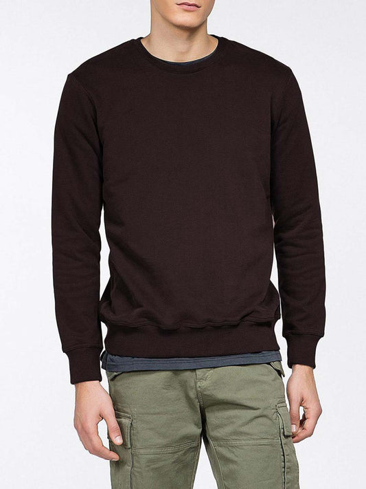Crew Neck Sweatshirt Burgundy | B
