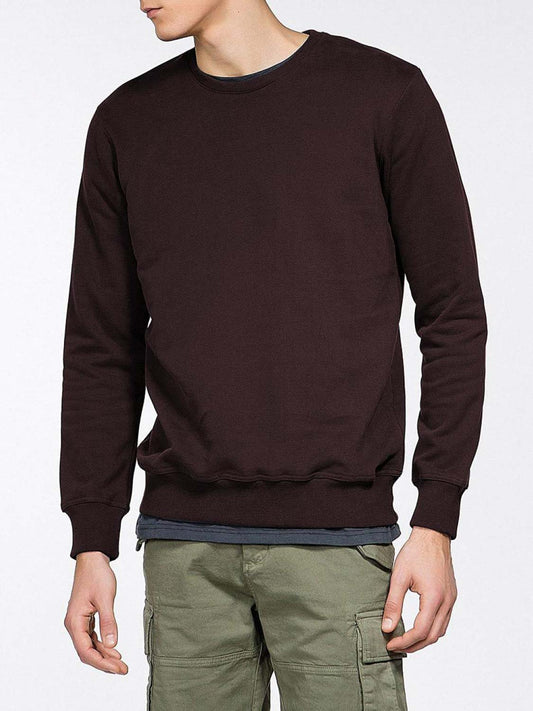 Crew Neck Sweatshirt Burgundy | C