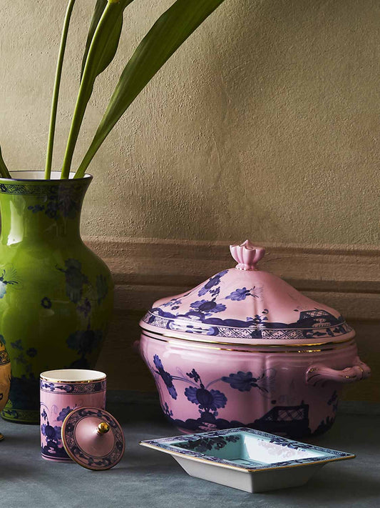 Ginori 1735 Large Squared Vide Poche Oriente Italiano Iris