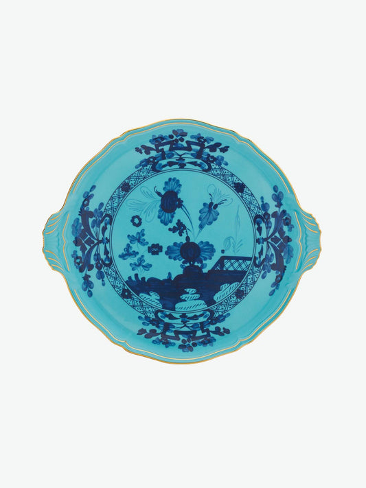 Ginori 1735 Cake Plate Oriente Italiano Iris