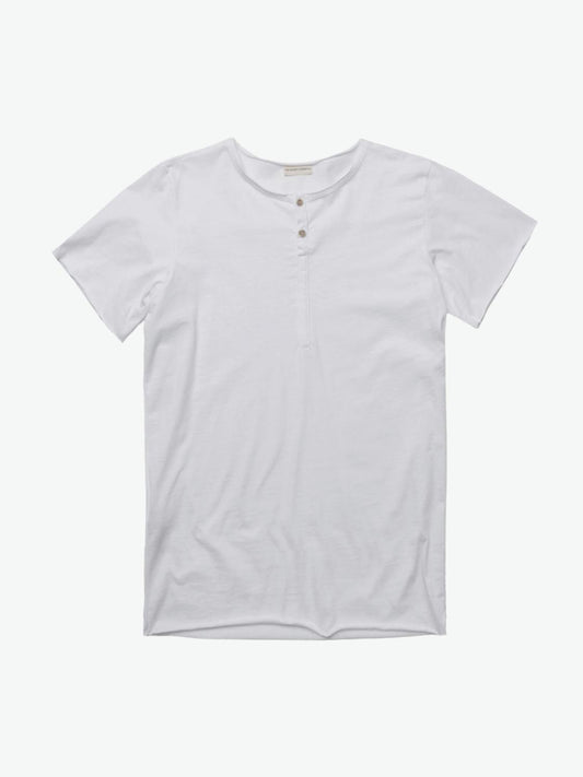 The Project Garments Grandad Organic Cotton T-shirt White