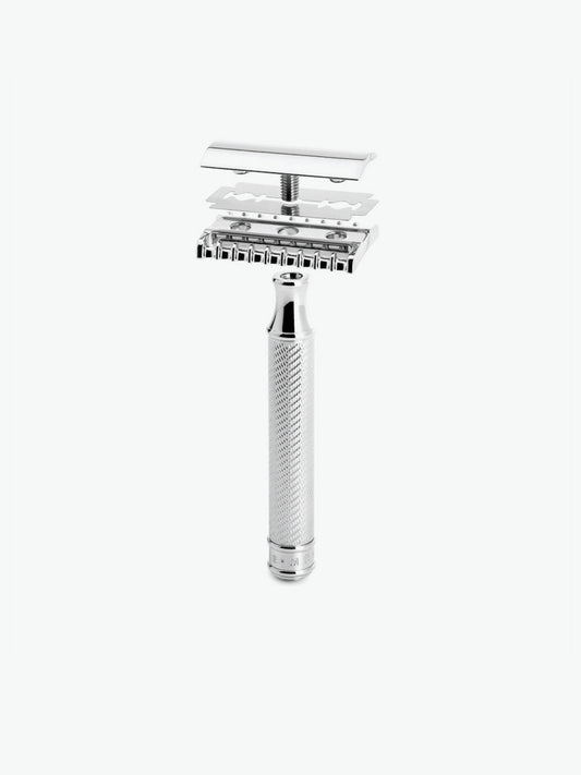 Muhle Traditional Open Comb Safety Razor Silver | D