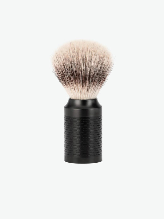 Muhle Rocca Silvertip Fibre Brush Black