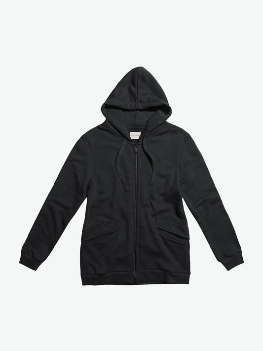 The Project Garments Organic Cotton-Jersey Hoodie Meteorite Grey