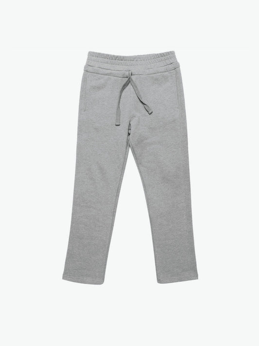 Regular Fit Cotton Drawstring Sweatpants Melange Grey | A
