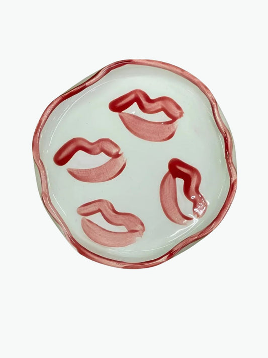 Σταχτοδοχείο Rhea Kalo Squashed Ashtray Red Kisses