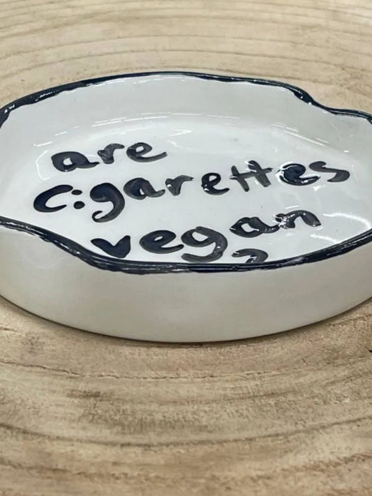 Σταχτοδοχείο Rhea Kalo Squashed Ashtray Are Cigarettes Vegan
