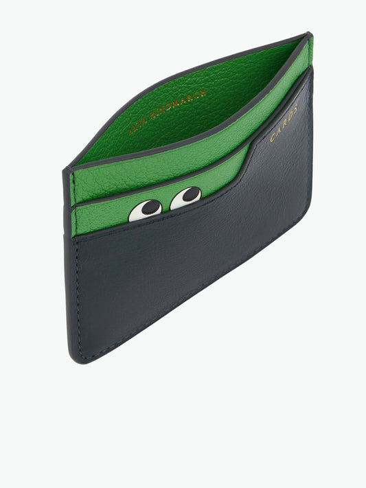 Anya Hindmarch Peeping Eyes Card Case Ink Green