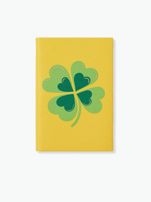 Smythson Chelsea Charm Clover Notebook in Panama