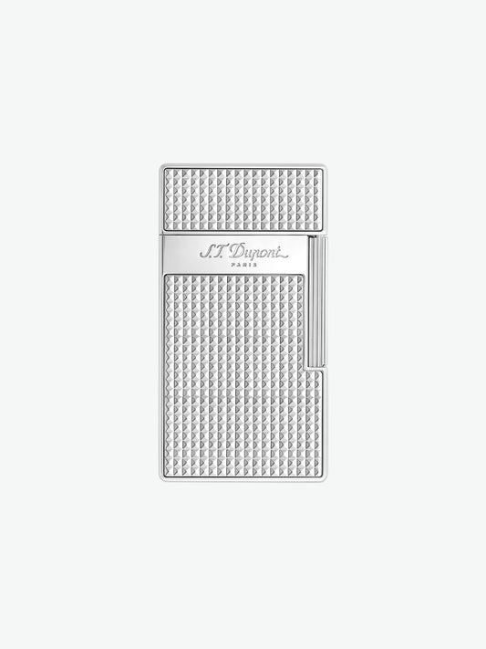 S.T. Dupont Biggy Diamond Head Silver Lighter