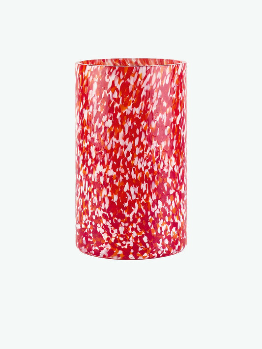 Stories Of Italy Macchia su Macchia Ivory and Red Extra Tall Vase
