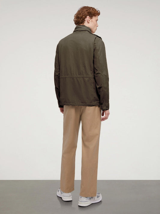 Aspesi Cotton Gabardine Vento Mini Field Jacket Khaki