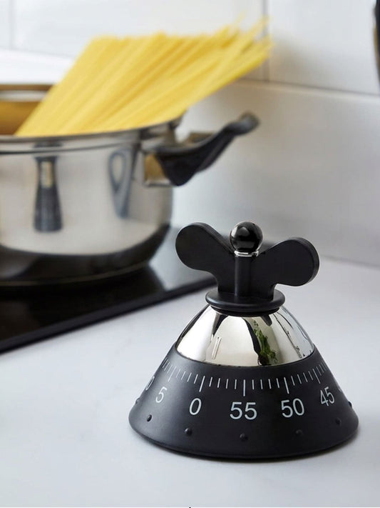 Alessi Kitchen Timer Black