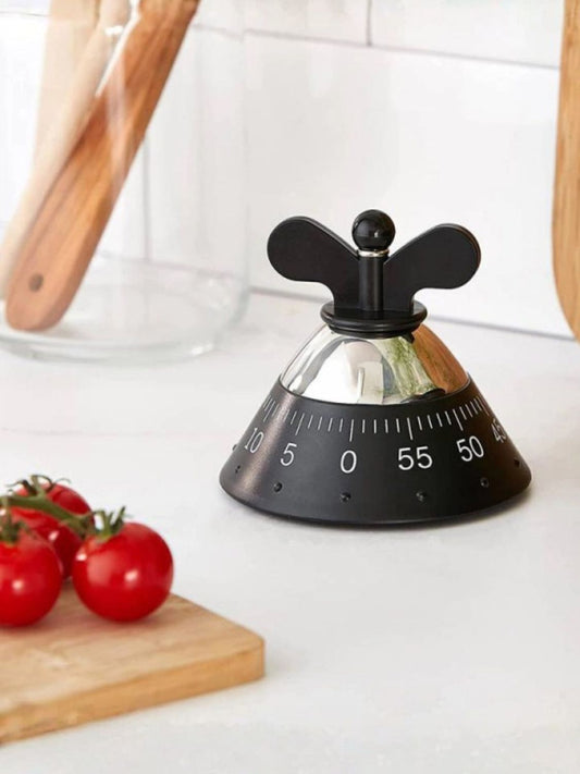 Alessi Kitchen Timer Black