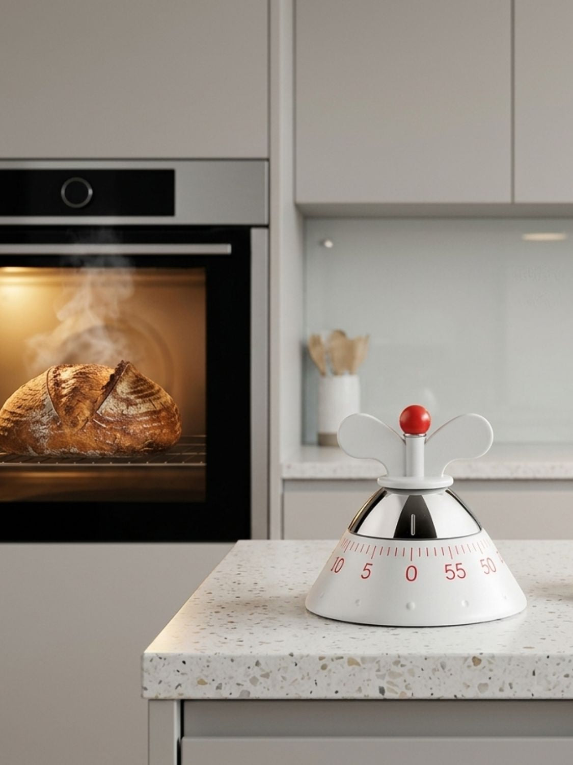 Alessi Kitchen Timer White