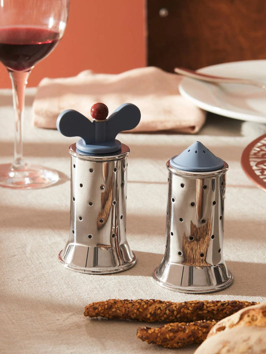 Alessi Salt Castor Light Blue