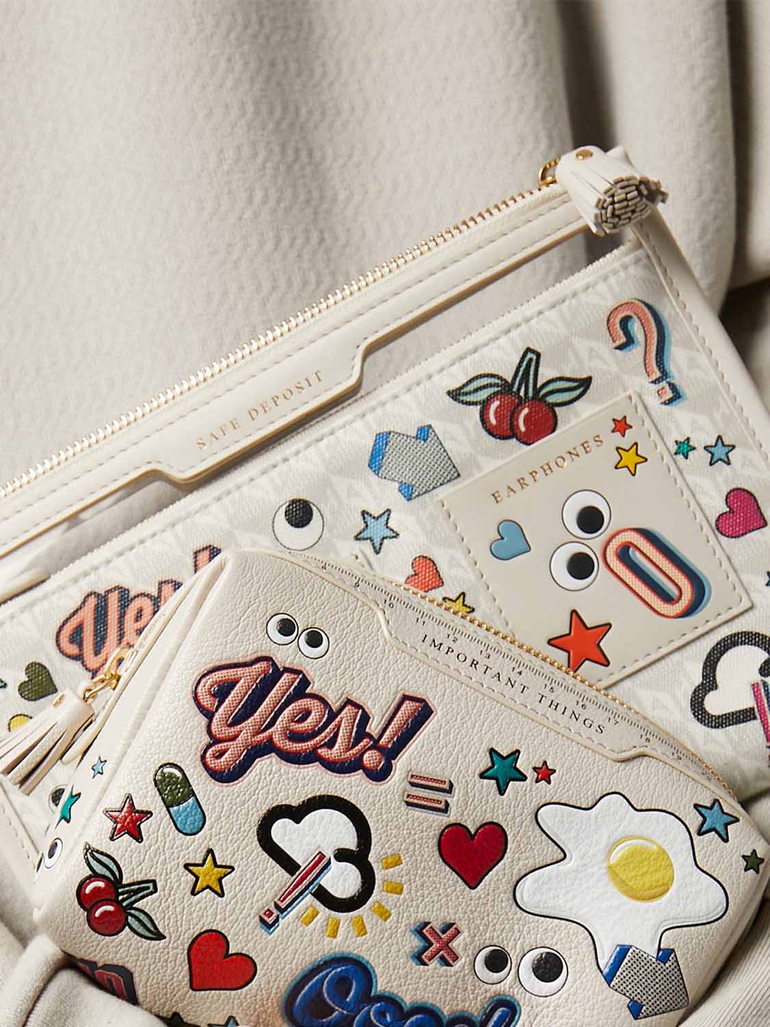 Anya Hindmarch Important Things Pouch All Over Stickers