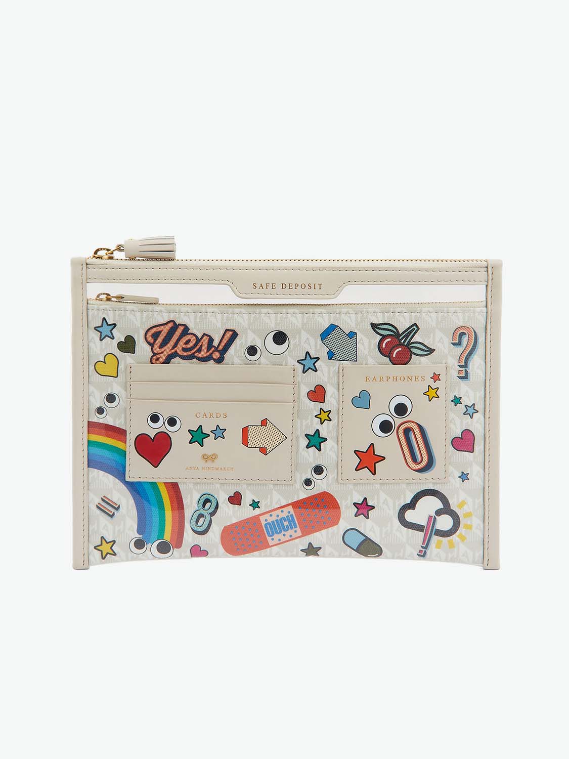 Anya Hindmarch Safe Deposit Case All Over Stickers