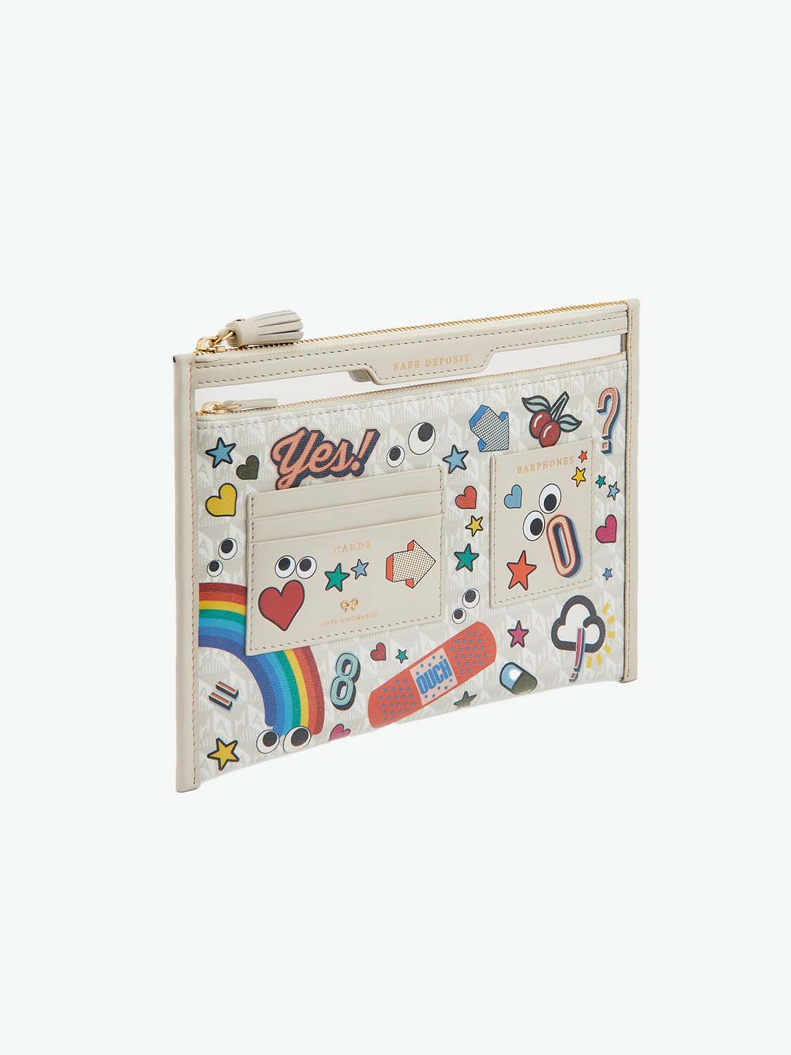 Anya Hindmarch Safe Deposit Case All Over Stickers