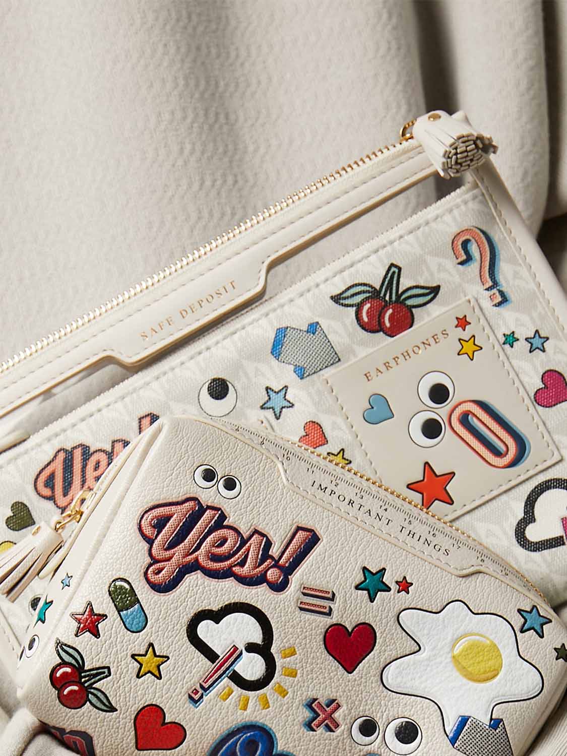 Anya Hindmarch Safe Deposit Case All Over Stickers