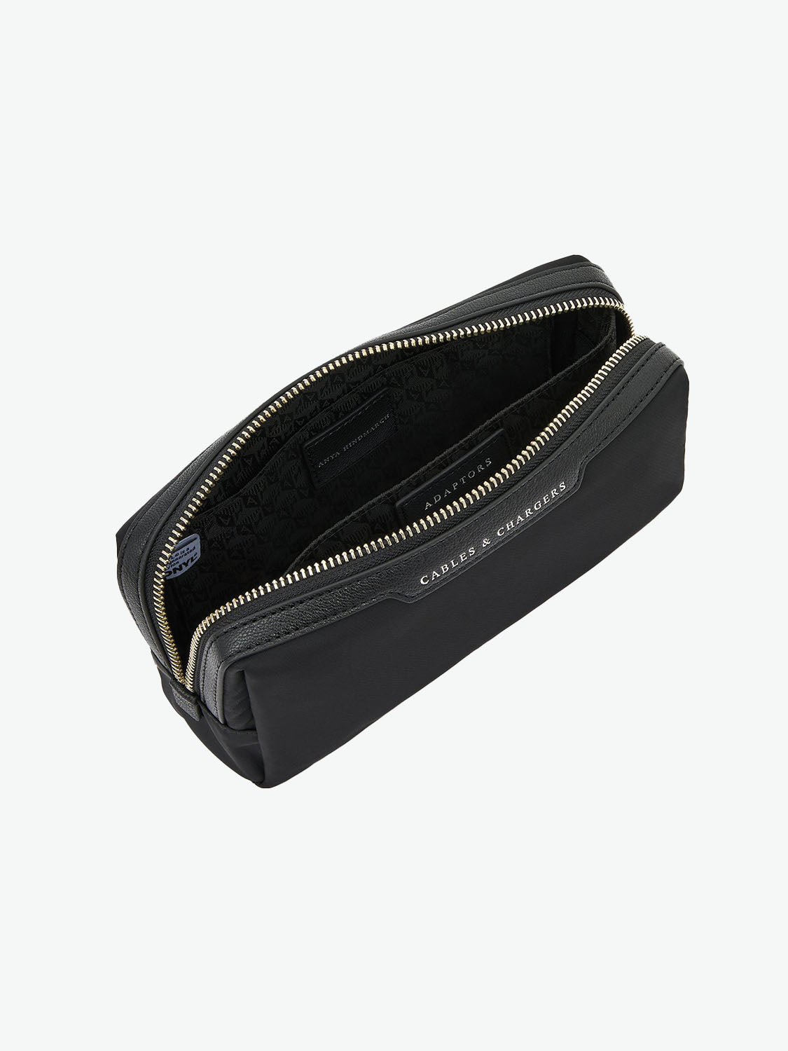 Anya Hindmarch Cables and Chargers Pouch Black