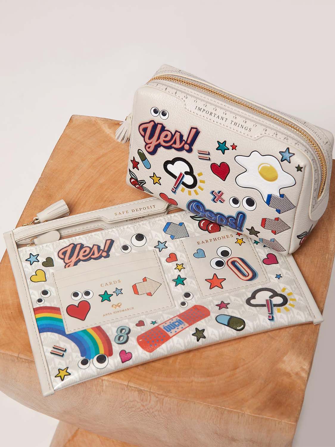 Anya Hindmarch Safe Deposit Case All Over Stickers