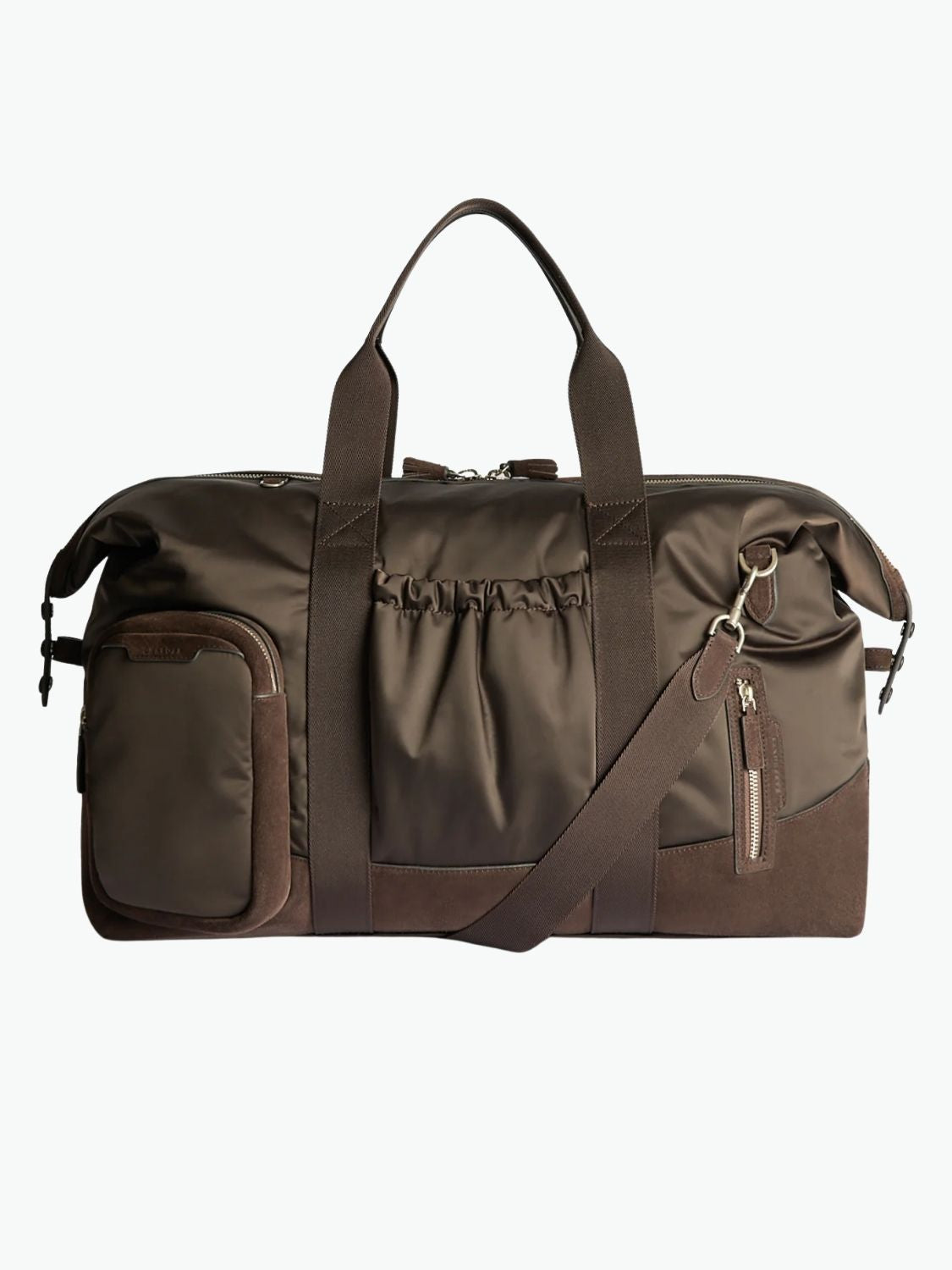 Anya Hindmarch Padded Maxi In-Flight Travel Bag Chocolate Brown