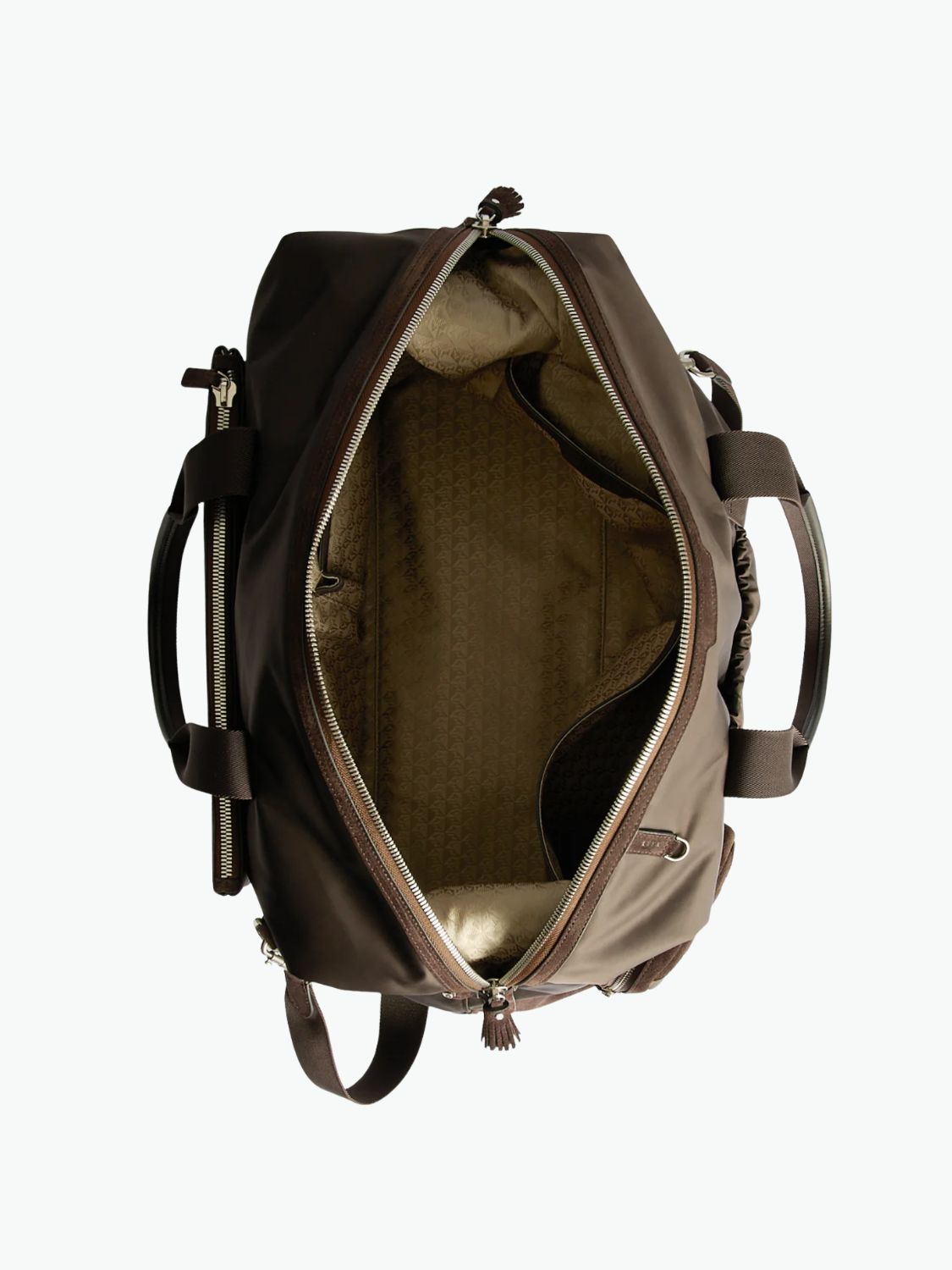 Anya Hindmarch Padded Maxi In-Flight Travel Bag Chocolate Brown