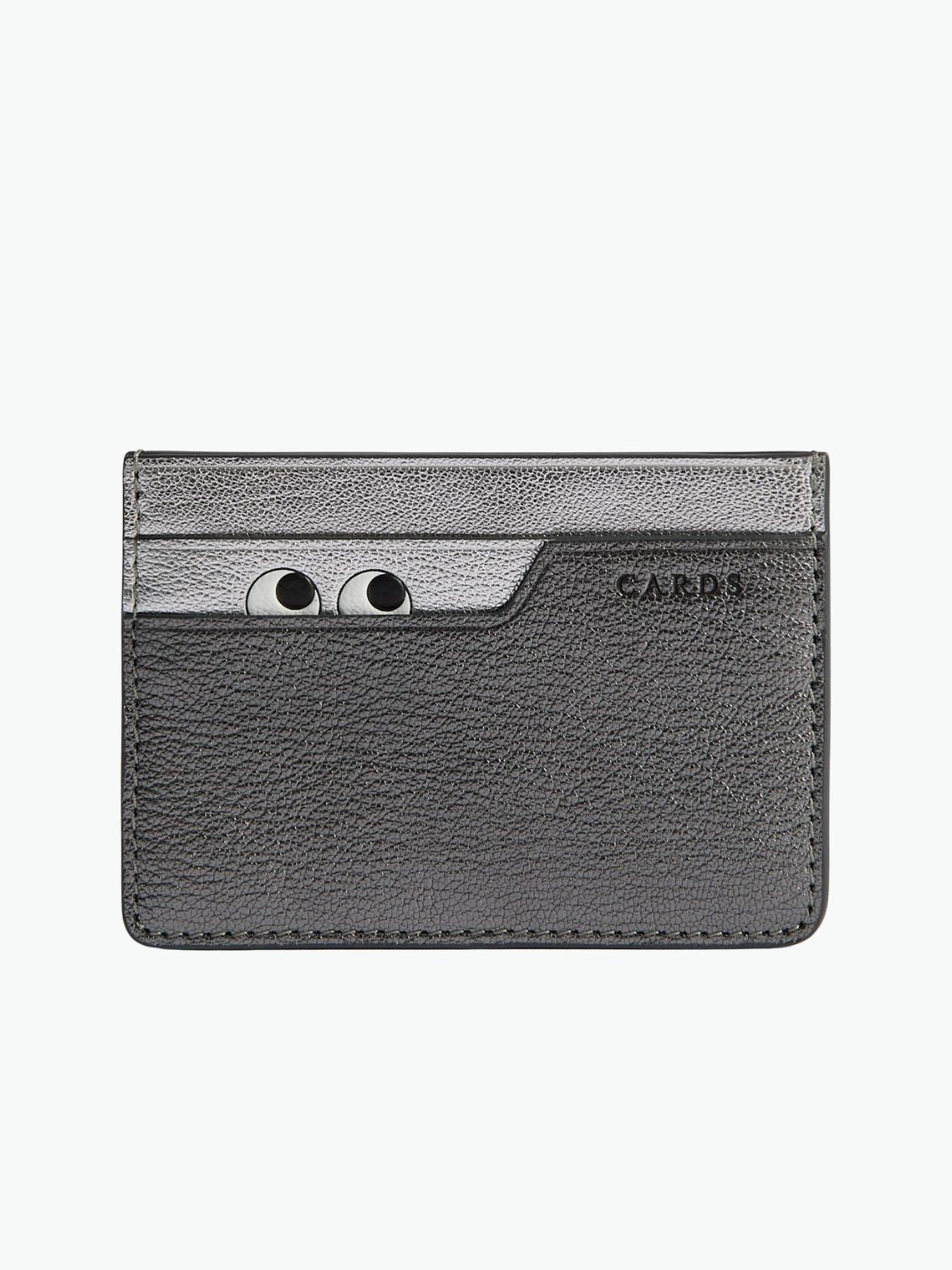 Anya Hindmarch Peeping Eyes Card Case Anthracite Grey