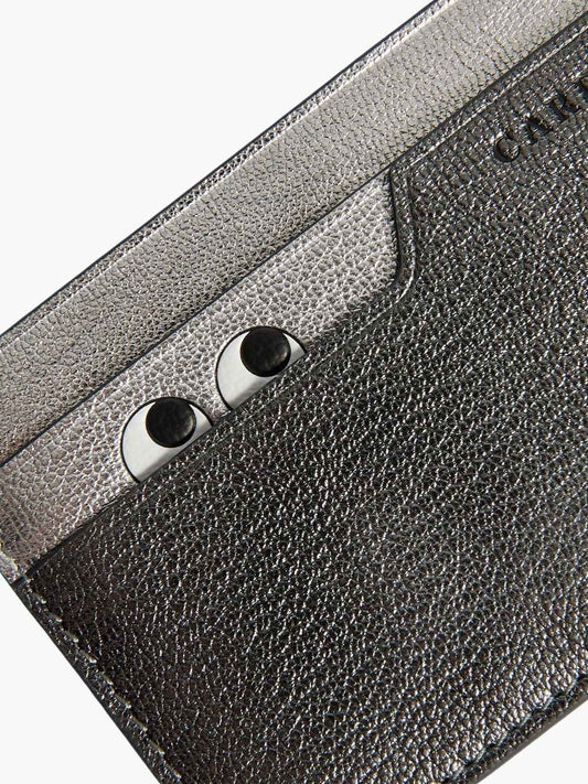 Anya Hindmarch Peeping Eyes Card Case Anthracite Grey