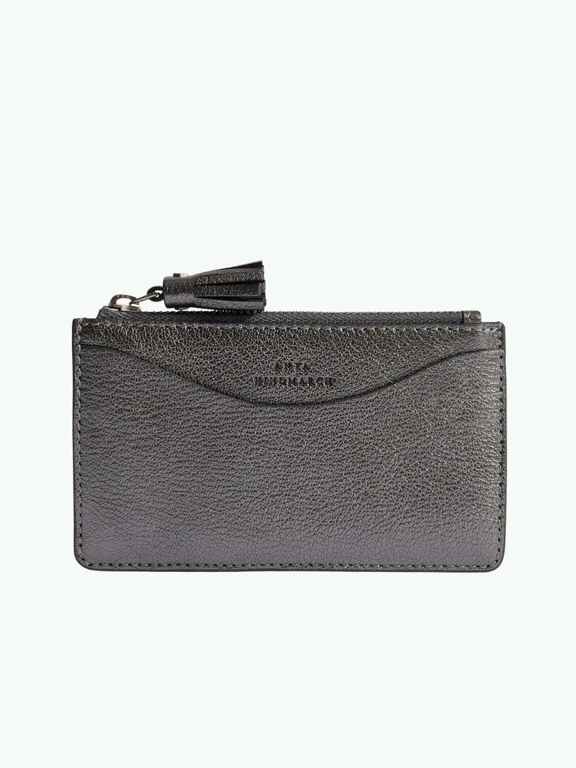 Anya Hindmarch Peeping Eyes Zip Card Case Anthracite Grey