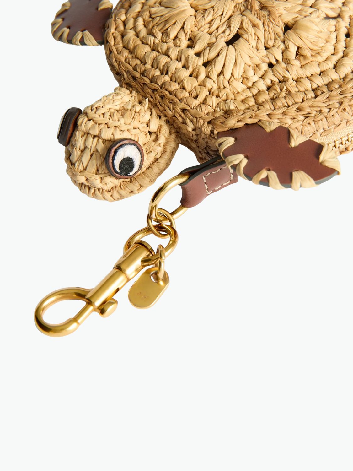 Anya Hindmarch Raffia Turtle Earphone Pouch