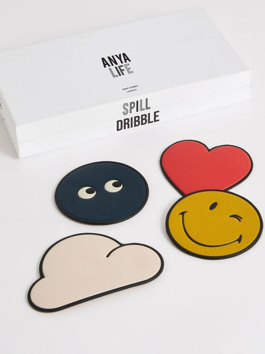 Σουβέρ Anya Hindmarch Leather Coasters 4 τεμάχια