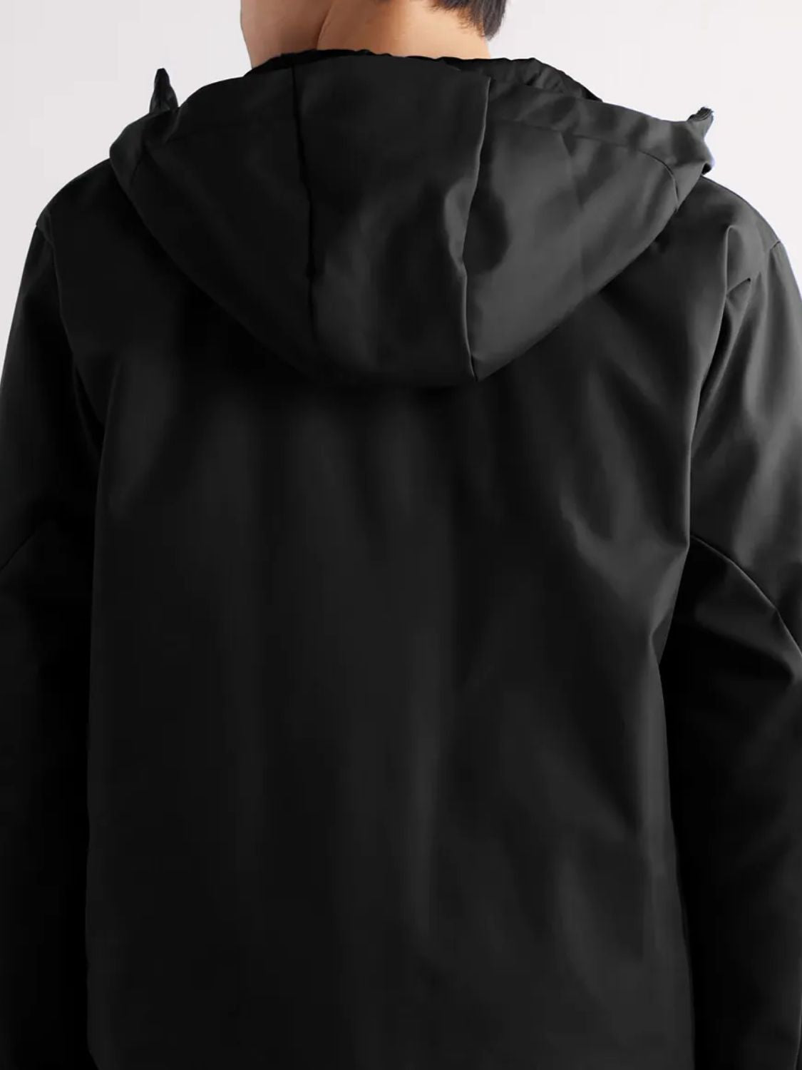 Aspesi Padded Shell Hooded Jacket Black