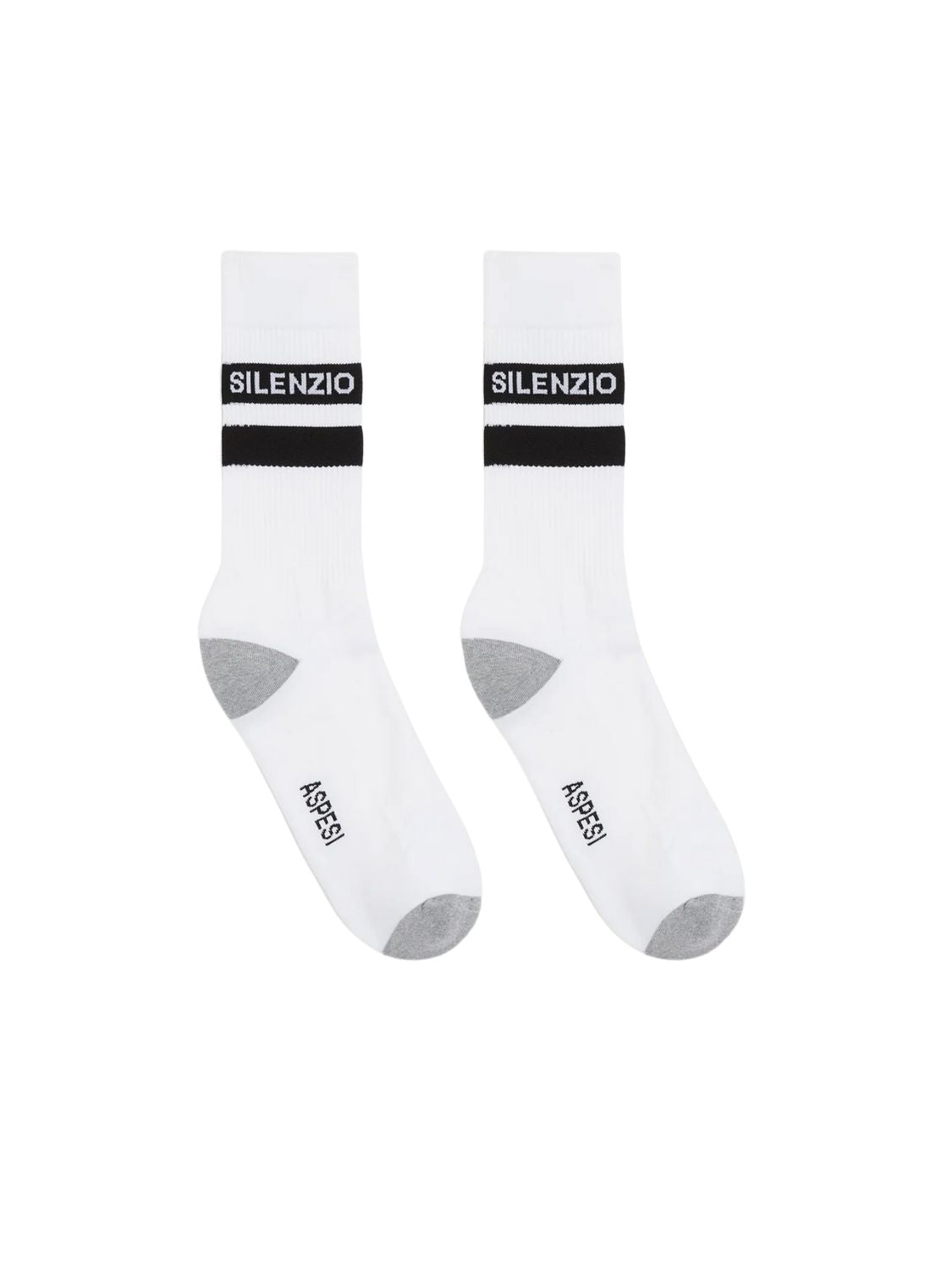 Aspesi Silenzio Socks Black Stripes White
