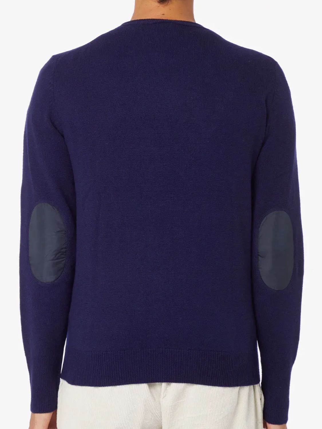 Aspesi Super Geelong Wool Crew Neck Sweater Navy