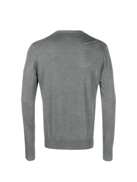 Aspesi Wool Cardigan Light Grey