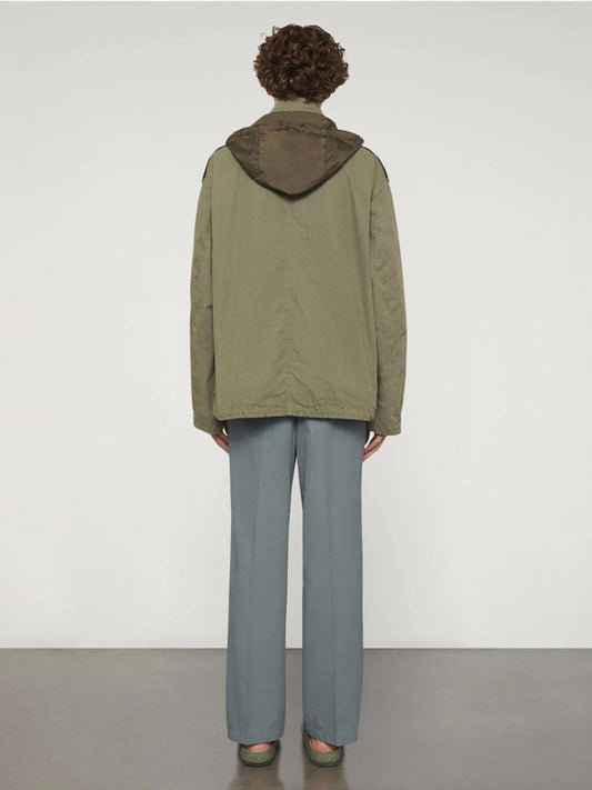 Aspesi Cotton Canvas Field Jacket Khaki | C