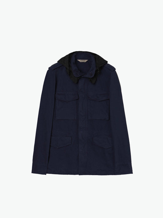 Aspesi Cotton Mini Field Jacket Navy