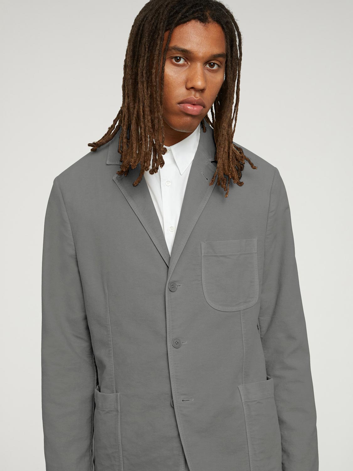 Aspesi Moleskin Samuraki Blazer Grey