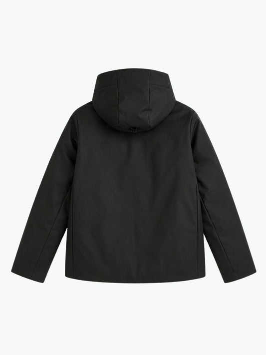 Aspesi Padded Shell Hooded Jacket Black