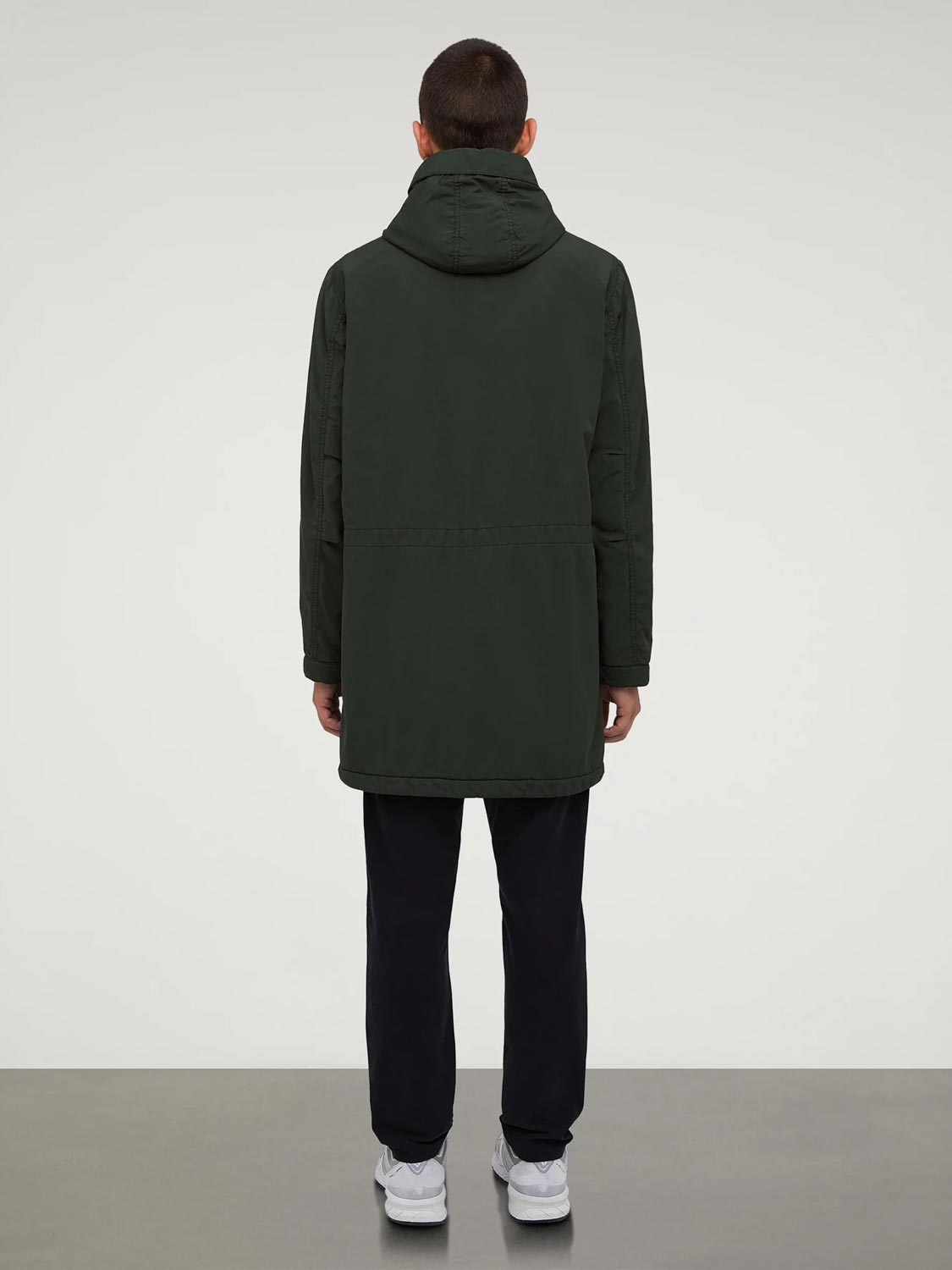 Aspesi Long Garment-Dyed Nylon Parka | The Project Garments - C