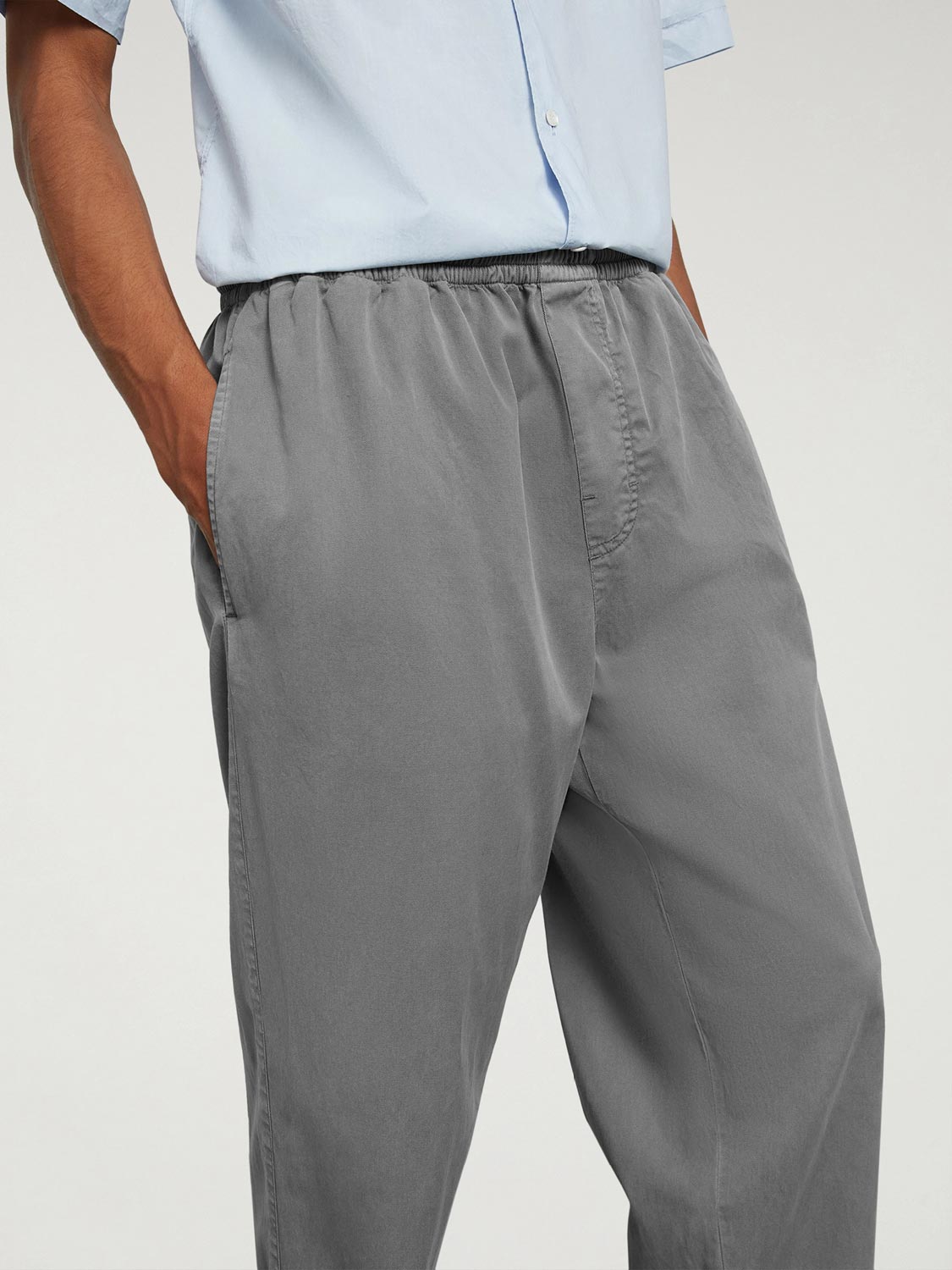 Aspesi Ventura Cotton Lyocell Pants Grey