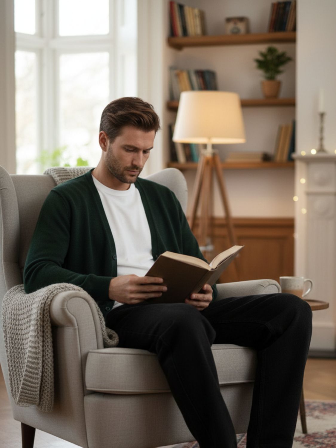 Aspesi Wool Cardigan Dark Green