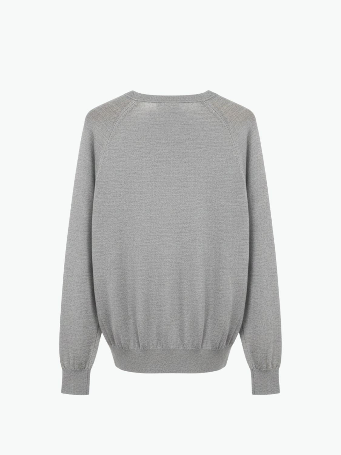 Aspesi Wool Cardigan Light Grey