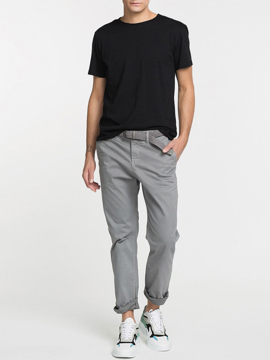 Band V2 Crew Neck T-Shirt Black | F