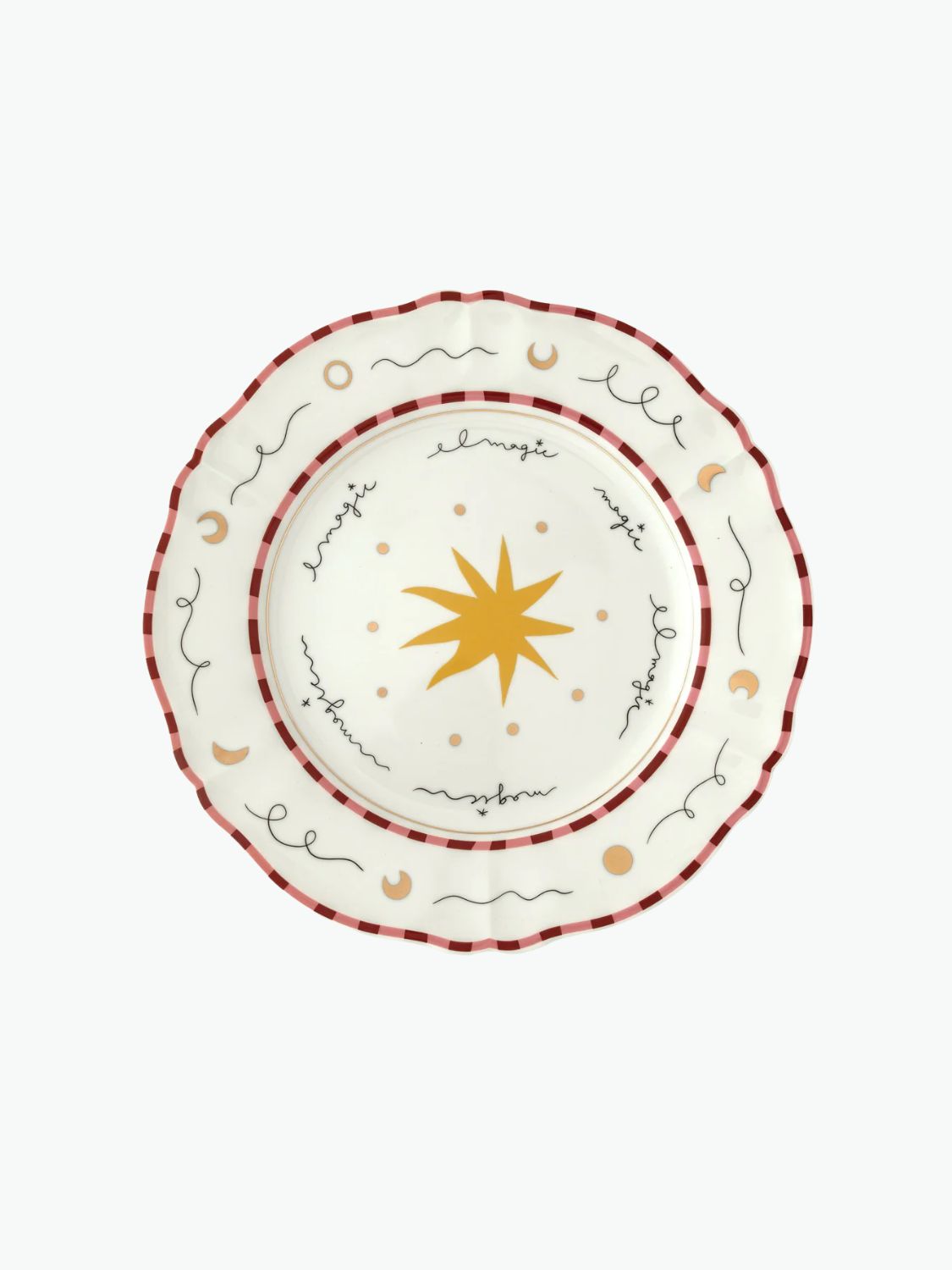 Bitossi Star Porcelain Dinner Plate