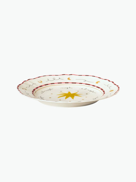 Bitossi Star Porcelain Dinner Plate