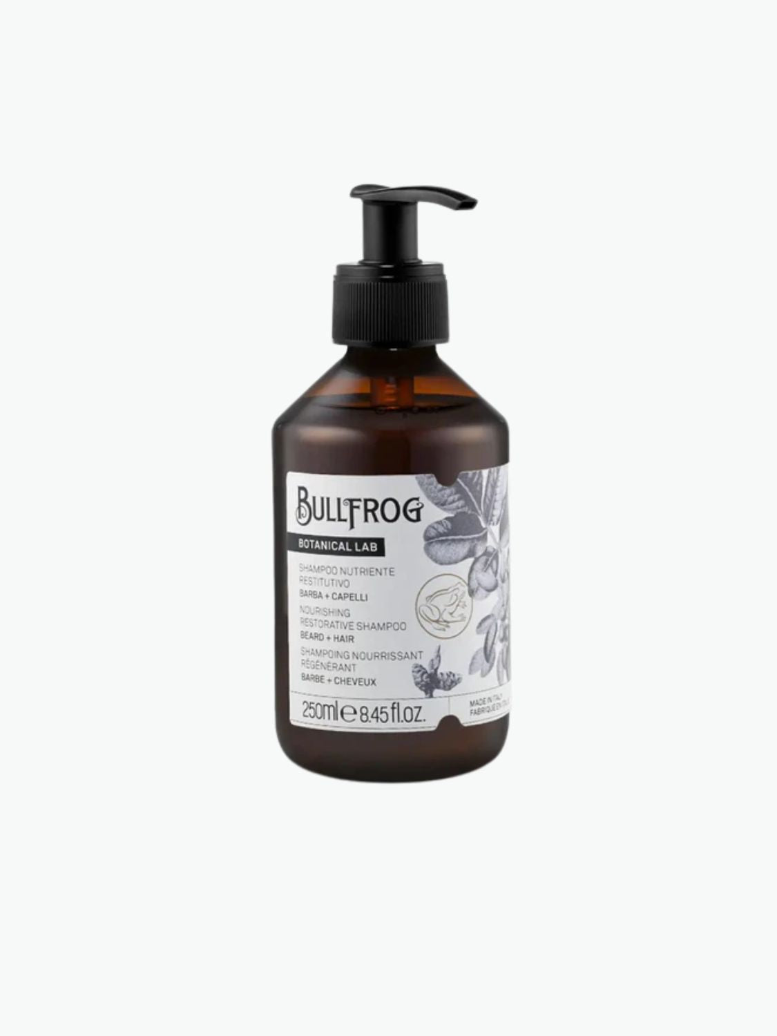 Σαμπουάν Θρέψης Επανόρθωσης Bullfrog Nourishing Restorative Beard And Hair Shampoo 250ml